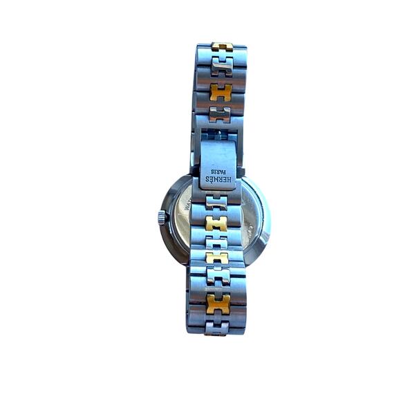 Authentic Hermès Two-Tone Stainless Steel Watch - Picture 9 of 12